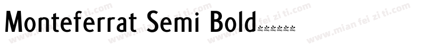 Monteferrat Semi Bold字体转换